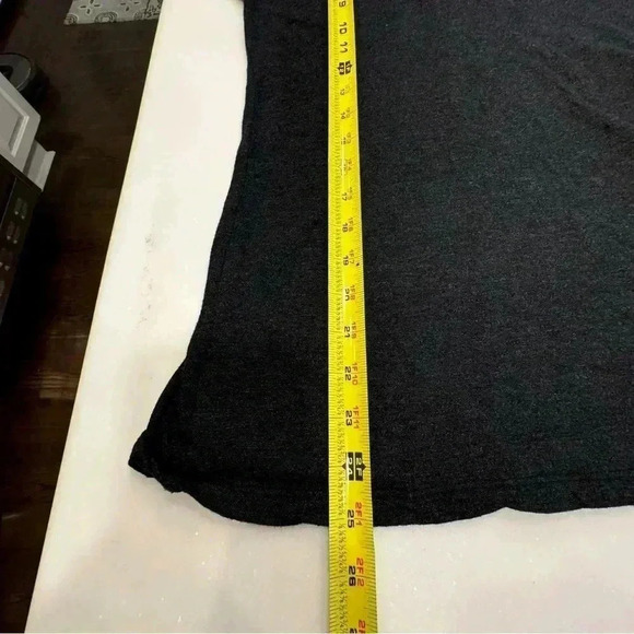 MONROW Size XS Women's Granite Long Sleeve V Neck Sweater Dark Gray Soft - Picture 5 of 5